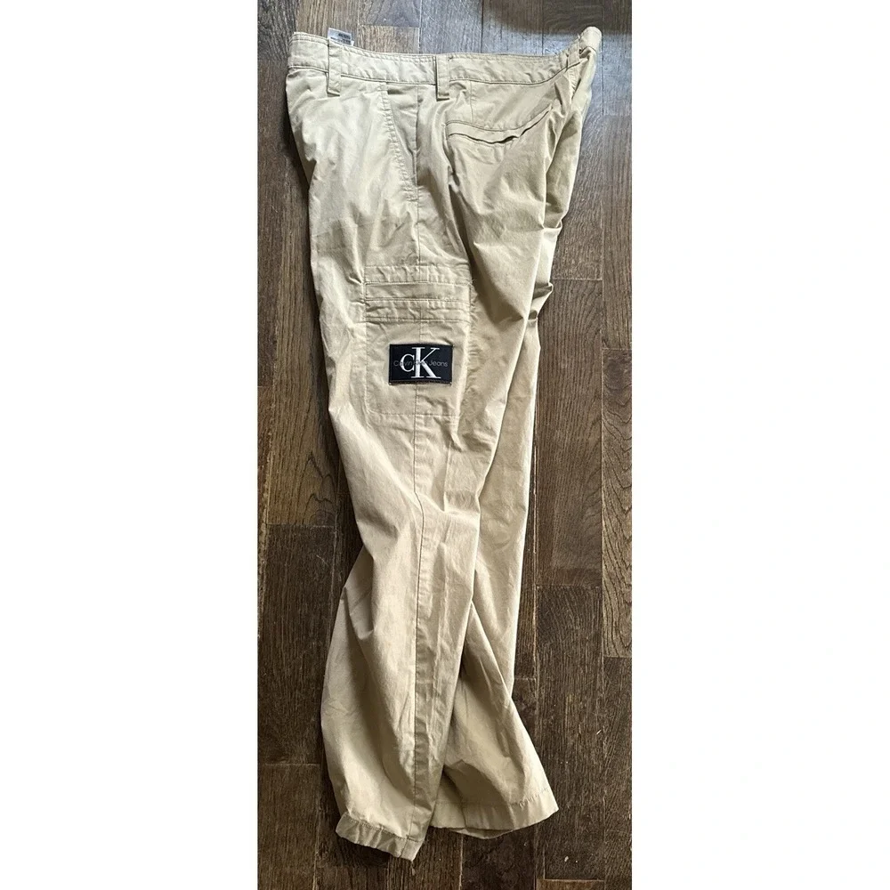 Calvin Klein Ripstop Taper Chino Hose Pants Men's Size Large Tan - Picture 3 of 8